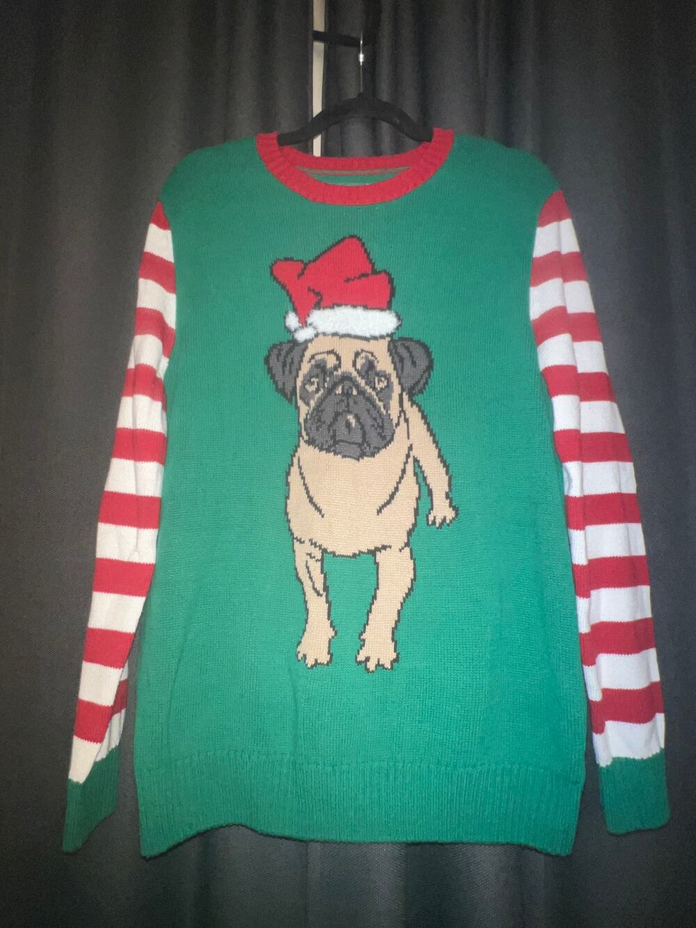 Ugly Christmas Sweater Xmas Size Medium Dog